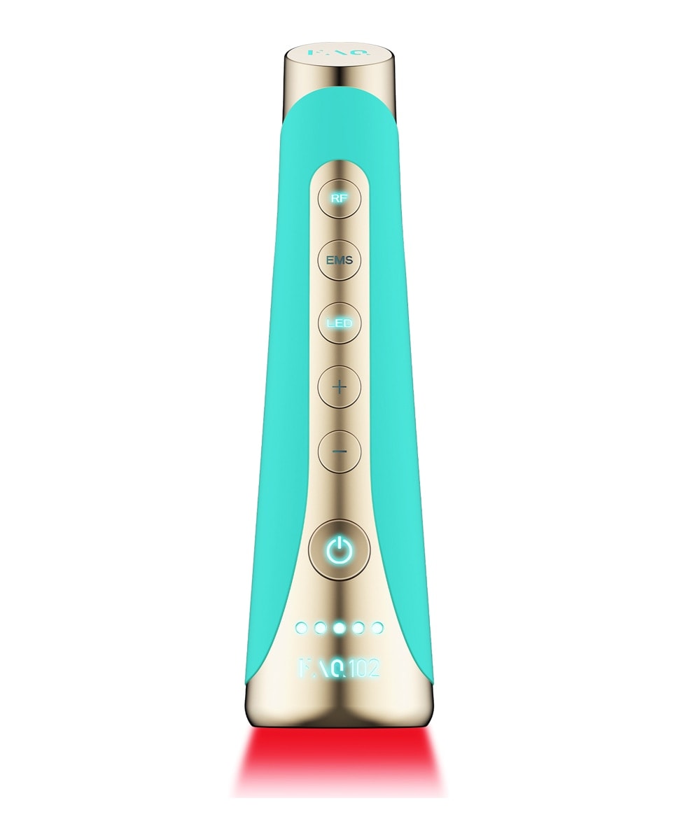 FAQ - FAQ™ 102 Dispositivo profesional de rejuvenecimiento facial con radiofrecuencia, electroestimulación muscular y terapia de luz LED Topaz. - Image 1
