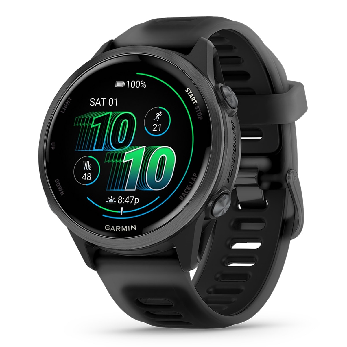 Garmin - Reloj smartwatch unisex Forerunner 570 42mm Negro Garmin. - Image 1