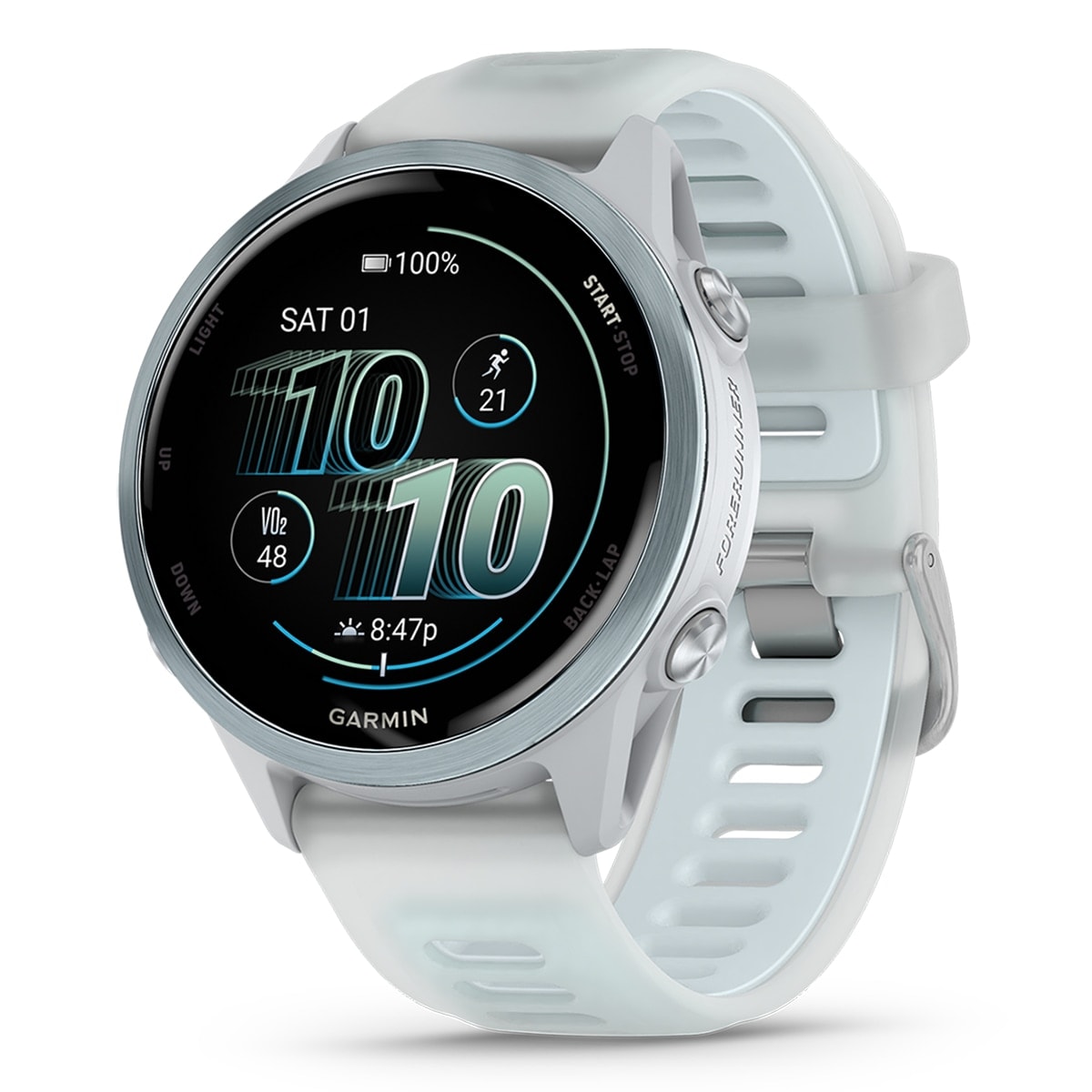 Garmin - Reloj smartwatch unisex Forerunner 570 42mm Blanco-Azul Garmin. - Image 1