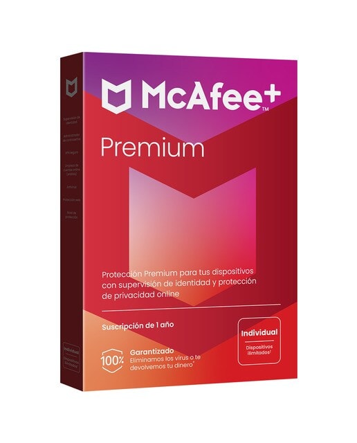 McAfee - McAfee+ Premium Individual, dispositivos ilimitados (Windows-Mac-Android-iOS), Suscripción de 1 año. - Image 1