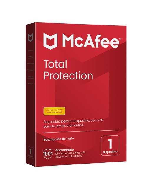 McAfee - McAfee Total Protection, 1 dispositivo (Windows-Mac-Android-iOS-ChromeOS) - Suscripción de 1 año. - Image 1