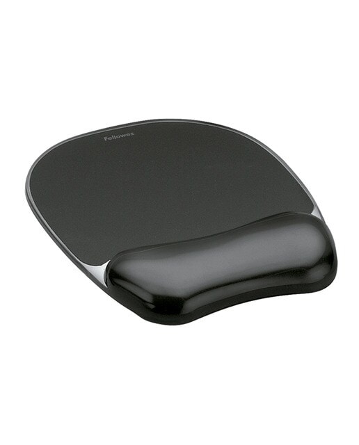 Fellowes - Alfombrilla para ratón con reposamuñecas de Gel Crystals Fellowes negro. - Image 1