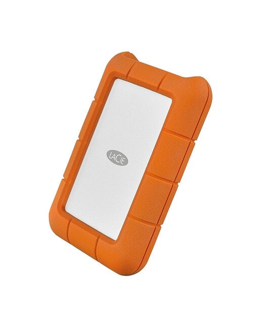 LaCie - Disco duro externo portátil LaCie Rugged 4TB USB-C naranja. - Image 1