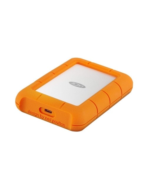 LaCie - Disco duro externo portátil LaCie Rugged 5TB USB-C naranja. - Image 1