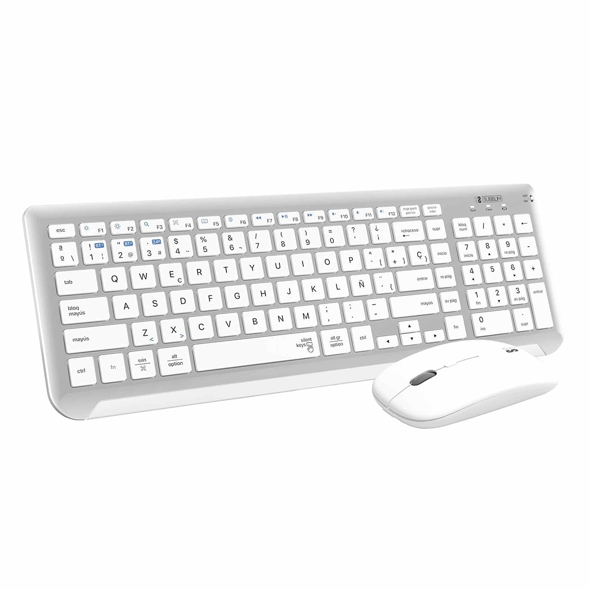 SUBBLIM - Teclado y ratón inalámbricos Subblim Combo Dual Prestige multidispositivo. - Image 1
