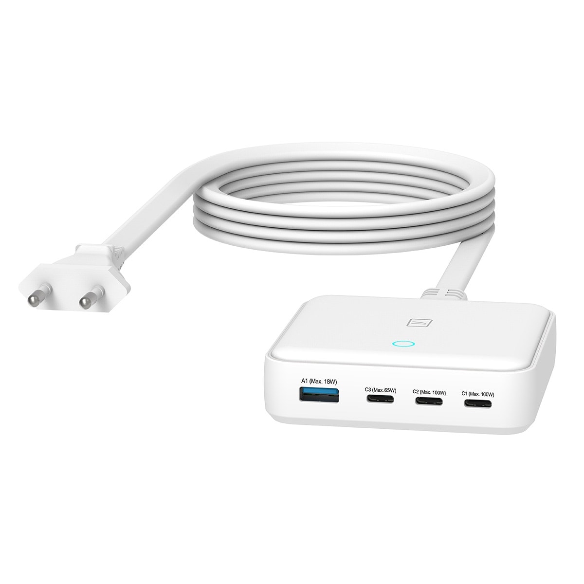 TUCANO - Cargador 100W Tucano con 3 puertos USB-C Power delivery, 1 puerto USB-A Quick charge 3.0. - Image 1