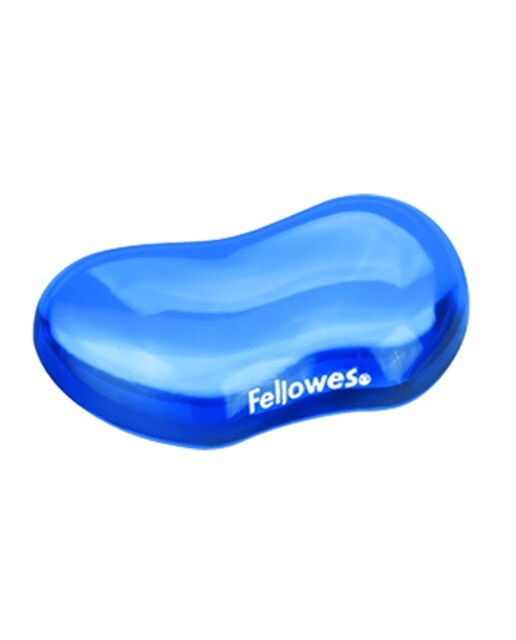 Fellowes - Reposamuñecas de gel flexible Fellowes Crystal azul. - Image 1