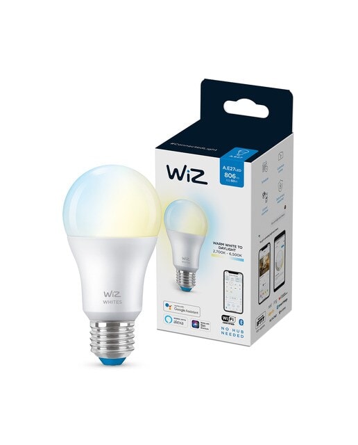 WiZ - Bombilla inteligente WiZ LED Regulable Blancos A60 60W E27 WiFi y Bluetooth. - Image 1