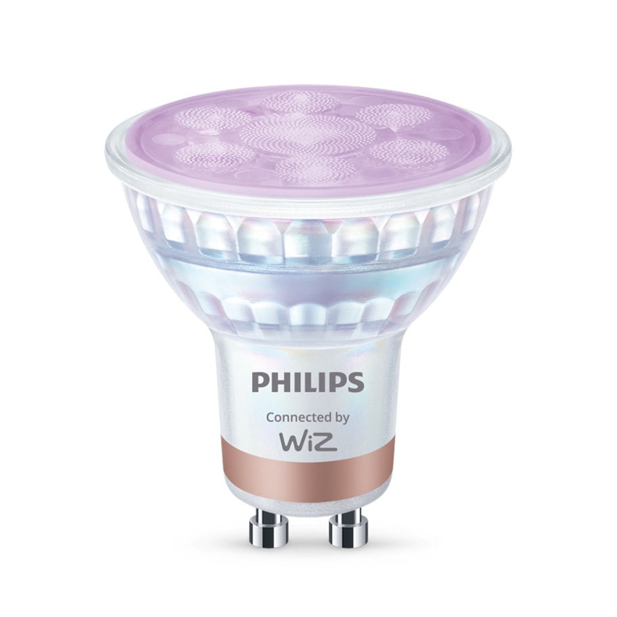 Philips - Bombilla Led inteligente Philips Smart Led, GU10, 50W, 400lm, RGB, Wi-Fi, control vía app wiz. - Image 1
