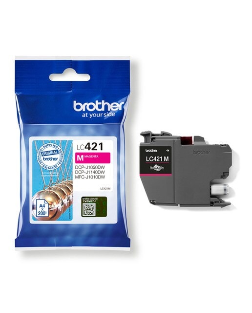 Brother - Cartucho de tinta original Brother LC421BM magenta. - Image 1