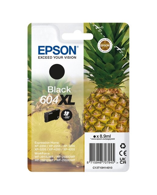 Epson - Cartucho de tinta original Epson 604 XL negro (T10H140). - Image 1