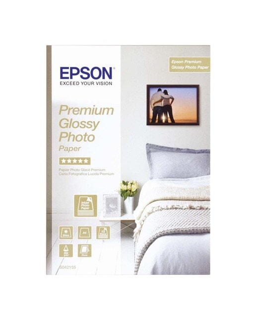 Epson - Papel Epson fotográfico Premium Glossy A4 255g 15 hojas. - Image 1