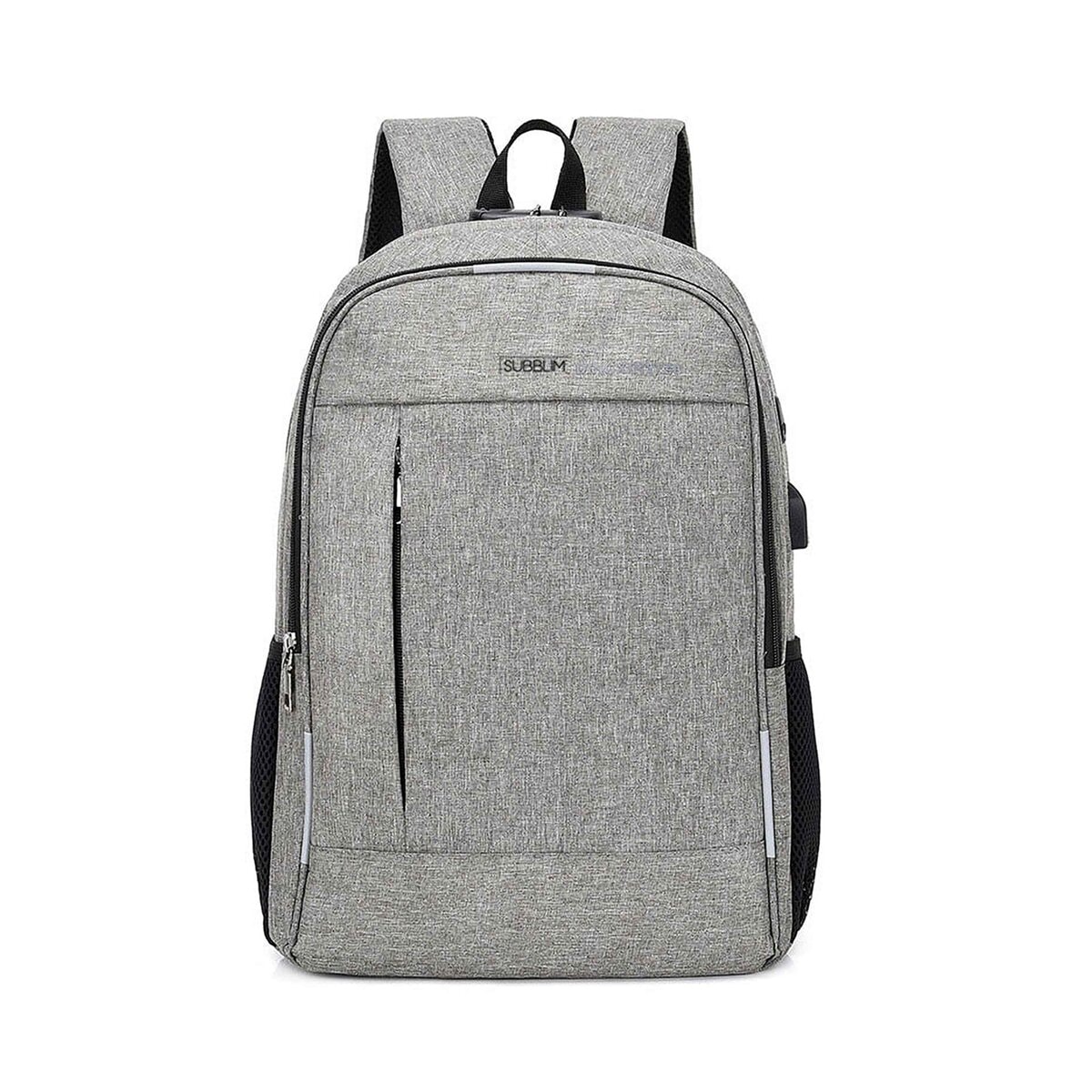 SUBBLIM - Mochila gris Subblim Urban Lock para portátiles hasta 16". - Image 1