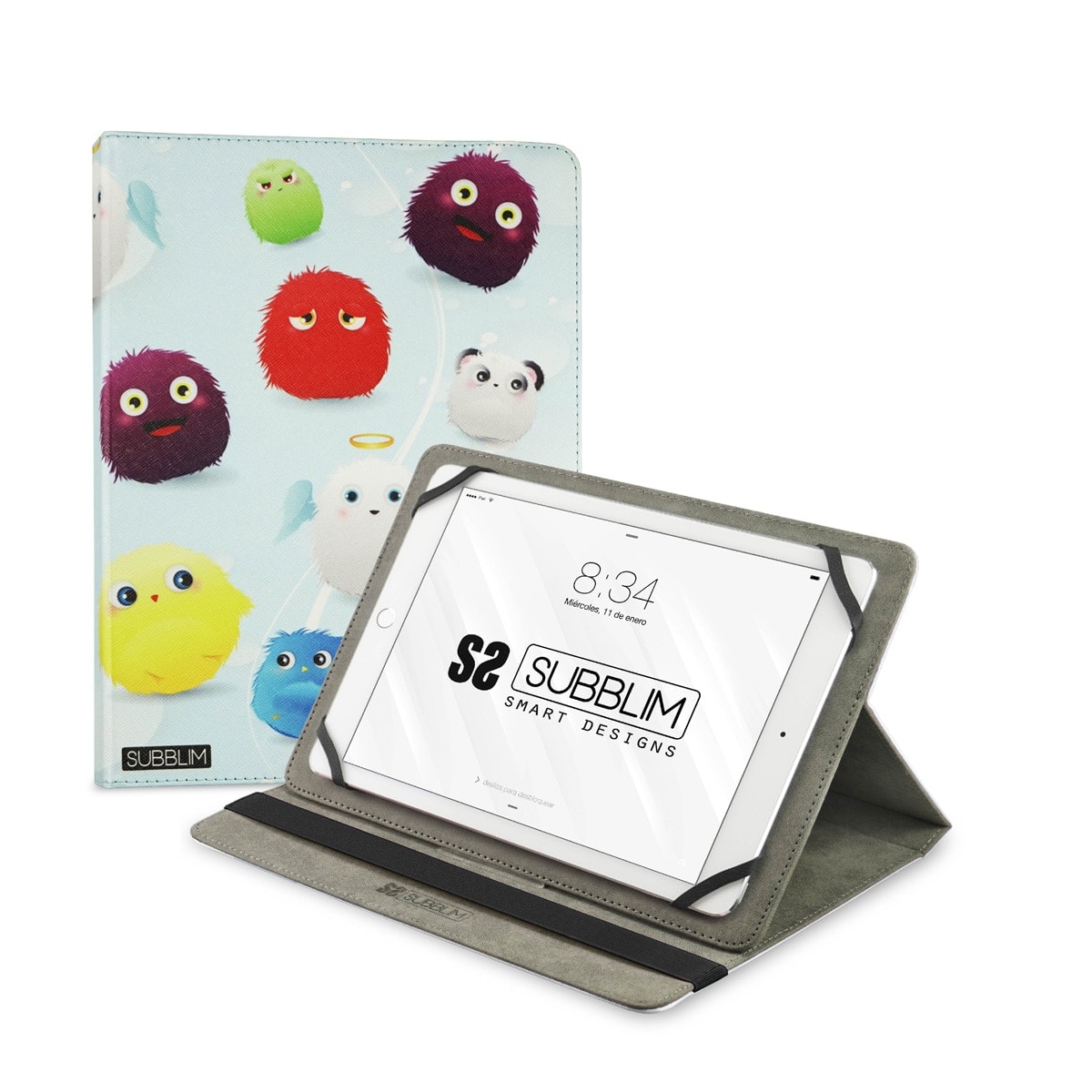 SUBBLIM - Funda estampada Subblim Trendy Furry para tablets hasta 10,1". - Image 1
