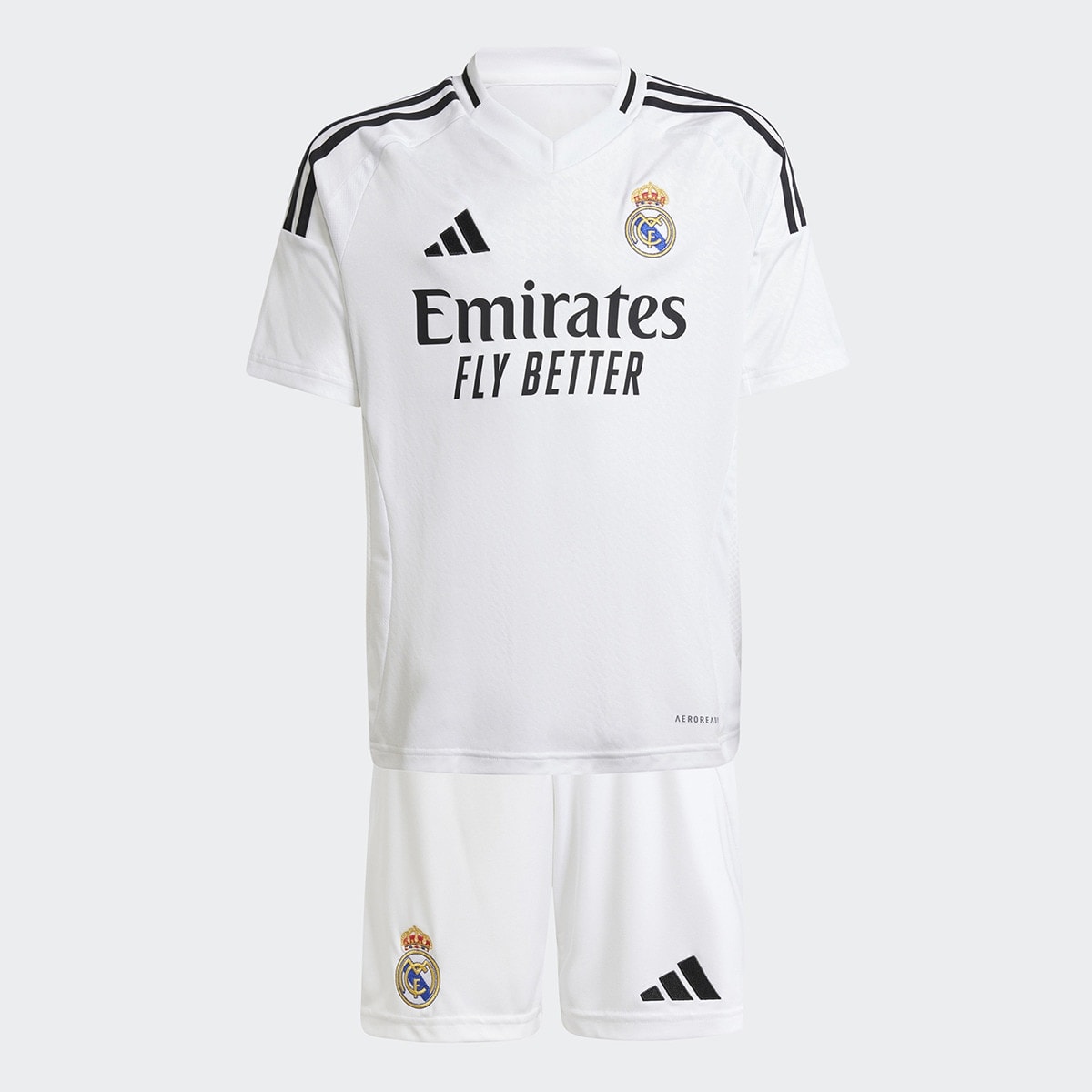 adidas - Conjunto de niños 1ª equipación Real Madrid CF 2024-2025 Adidas. - Image 1