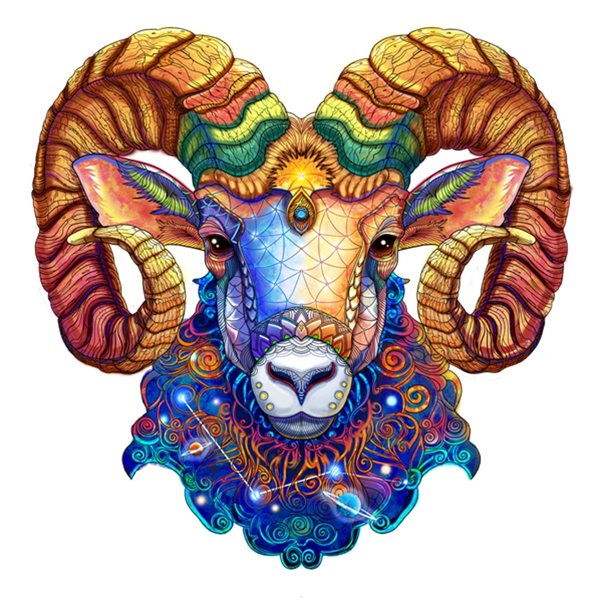 Aquamarine Games - Puzzle de madera Aquamarine Games The Aries. - Image 1