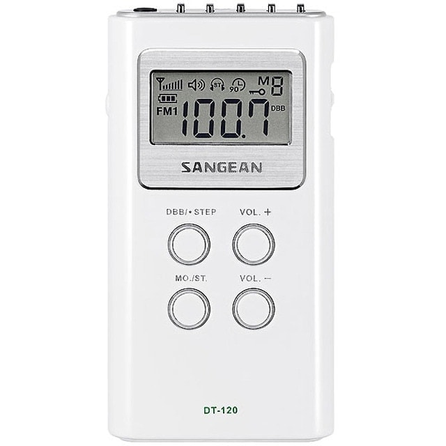 Sangean - Radio portátil Sangean DT-120 Blanco. - Image 1