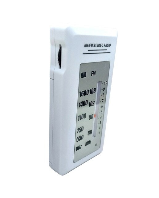 Inves - Radio de bolsillo Inves KW-AS-021, AM-FM, blanco. - Image 1