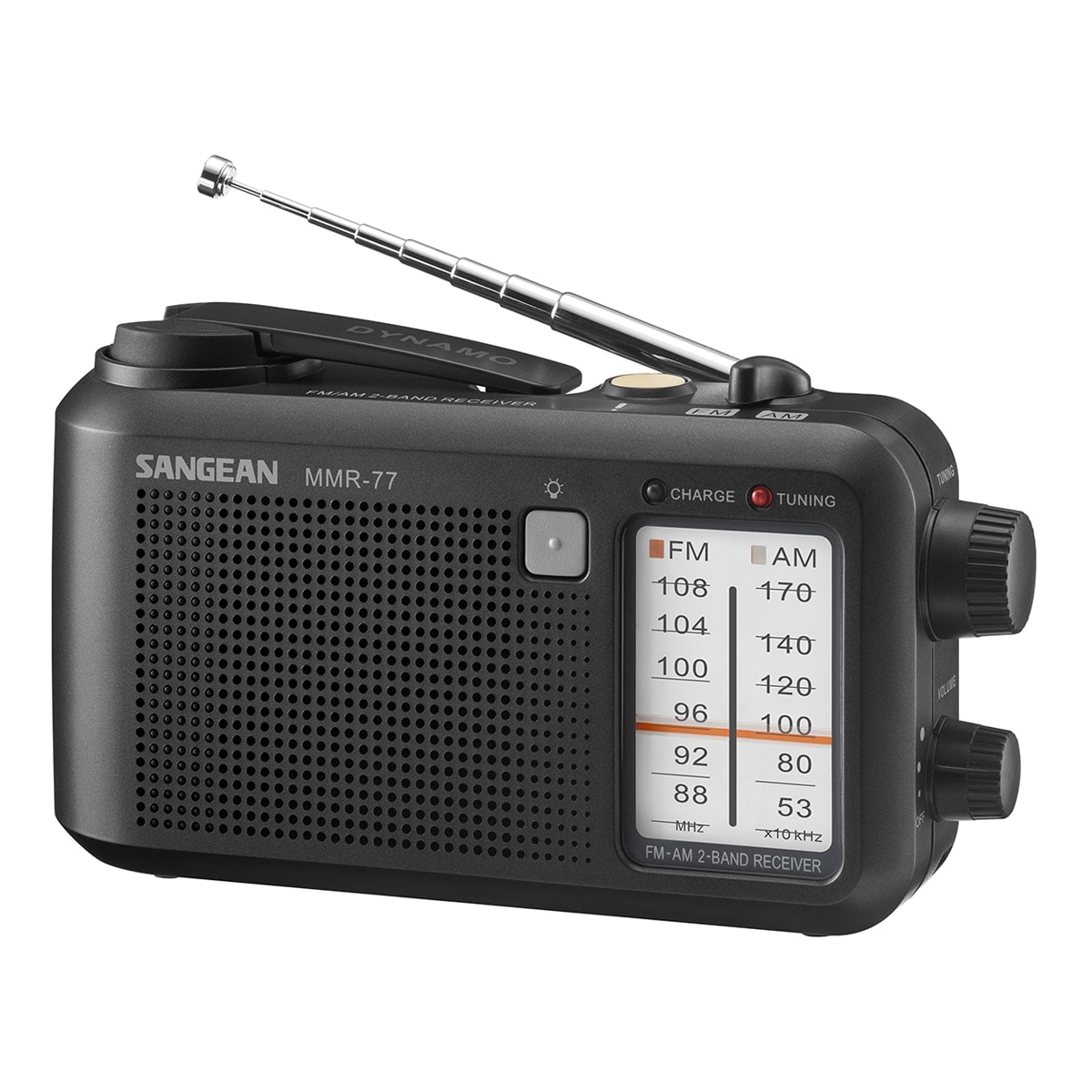 Sangean - Radio de Emergencia Sangean MMR-77 negro mate, AM-FM. - Image 1
