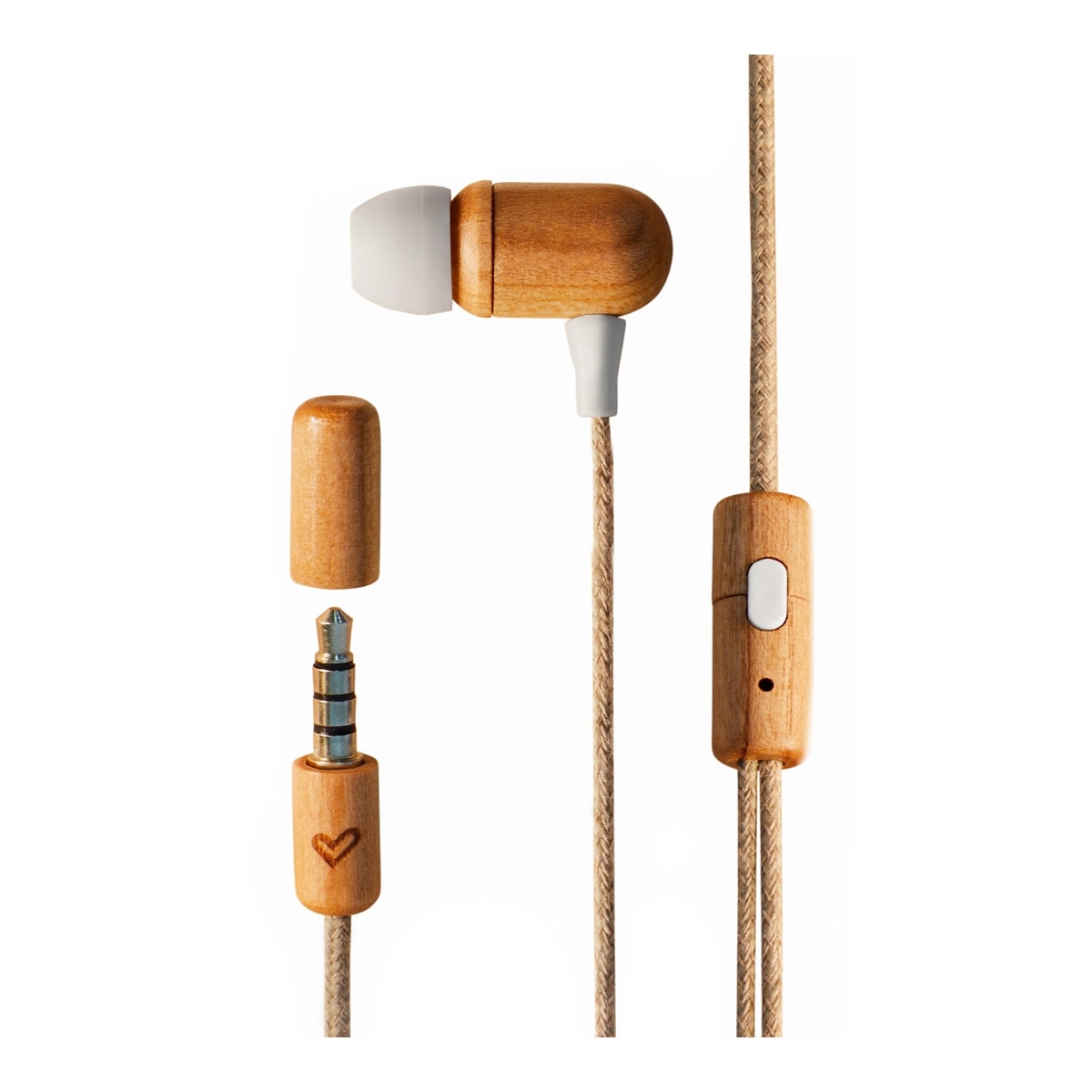 Energy Sistem - Auriculares de botón Energy Sistem Earphones Eco Cherry Wood. - Image 1