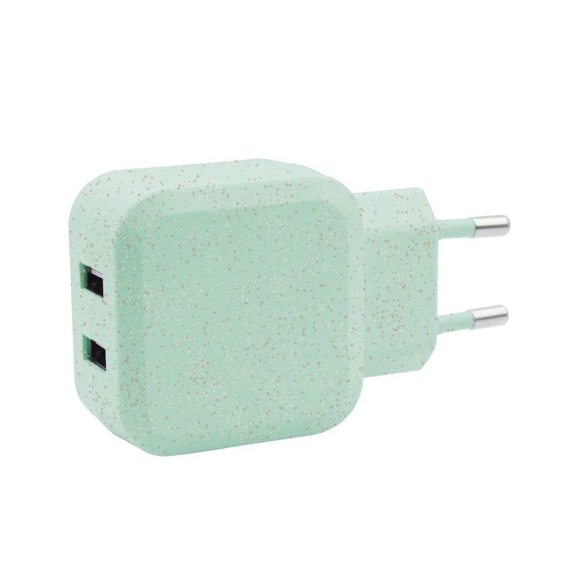Inves - Cargador de red USB Dual Inves S-ECO-028C-GR. - Image 1