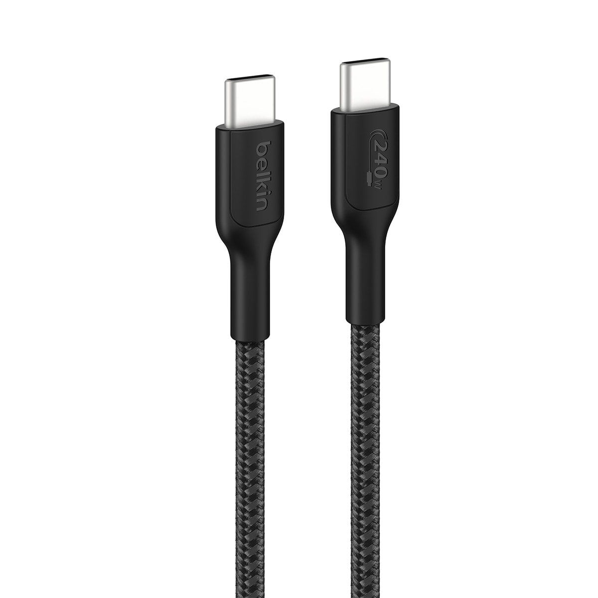 Belkin - Cable Belkin USB-C a USB-C, 240W 2.0, 3 metros, doble trenzado, negro. - Image 1