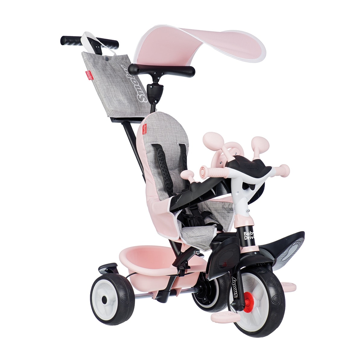 Smoby - Triciclo Baby Driver Confort Rosa progresivo 3 en 1 que combina seguridad, comodidad y diversión. Smoby. - Image 1