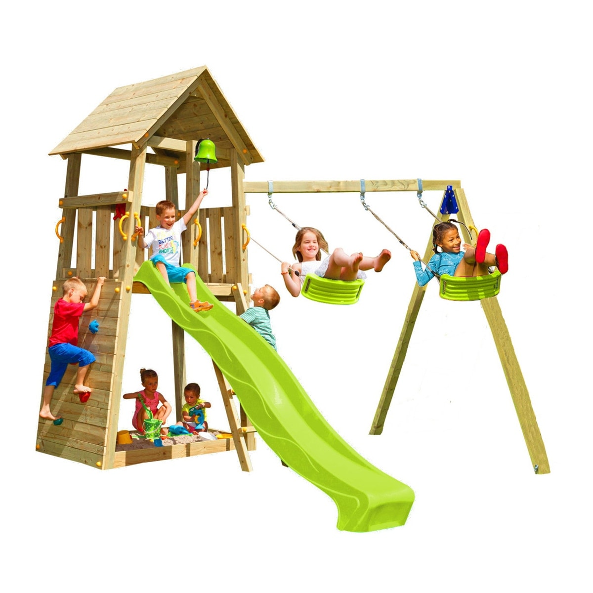 MASGAMES - Parque infantil Masgames Belvedere L con columpio doble. - Image 1