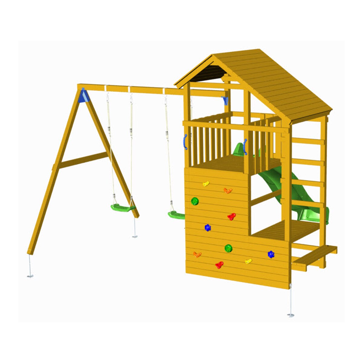 MASGAMES - Parque infantil Masgames Teide XL con columpio doble. - Image 1