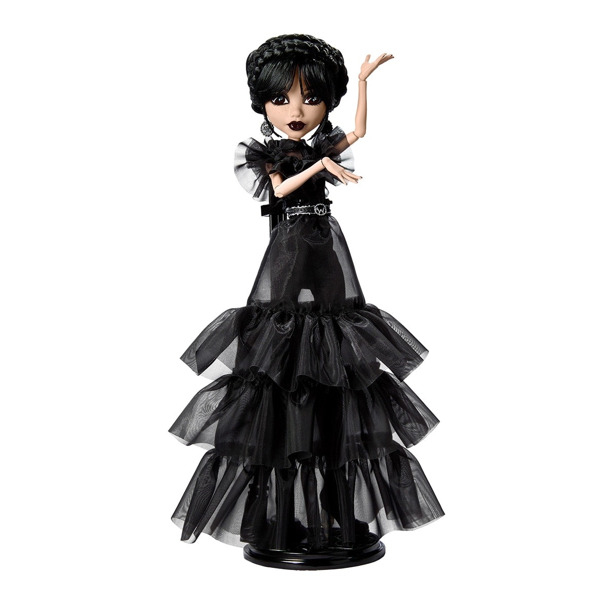 Monster High - Muñeca con vestido gótico negro Miércoles Monster High. - Image 1
