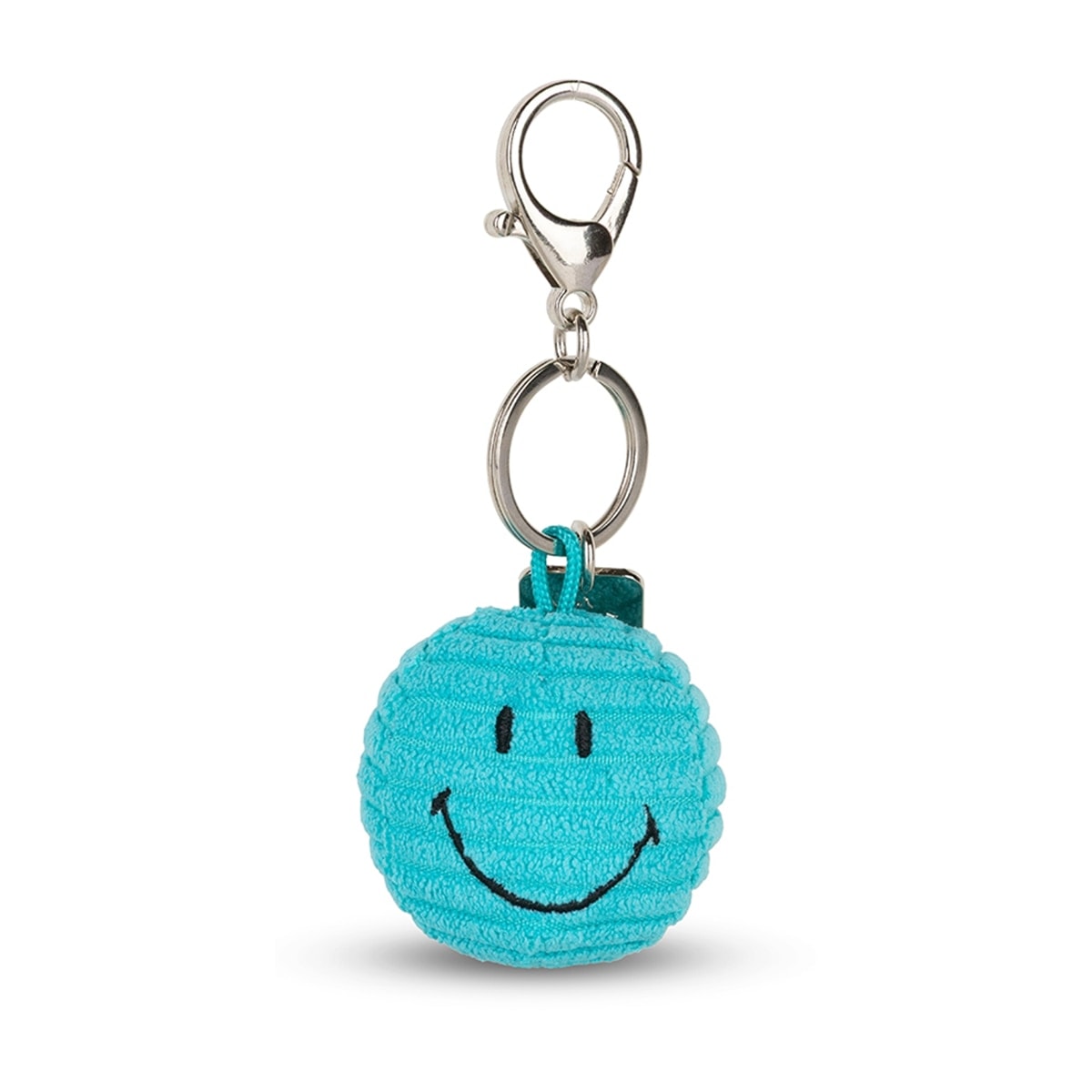 Smileyworld - Llavero de peluche verde azulado Keychain ECO de pana Smiley Bon Ton Toys. - Image 1