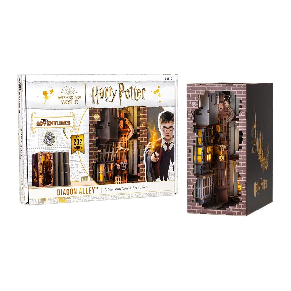Revell - Sujeta libros con luz para montar Diagon Alley Harry Potter Revell.