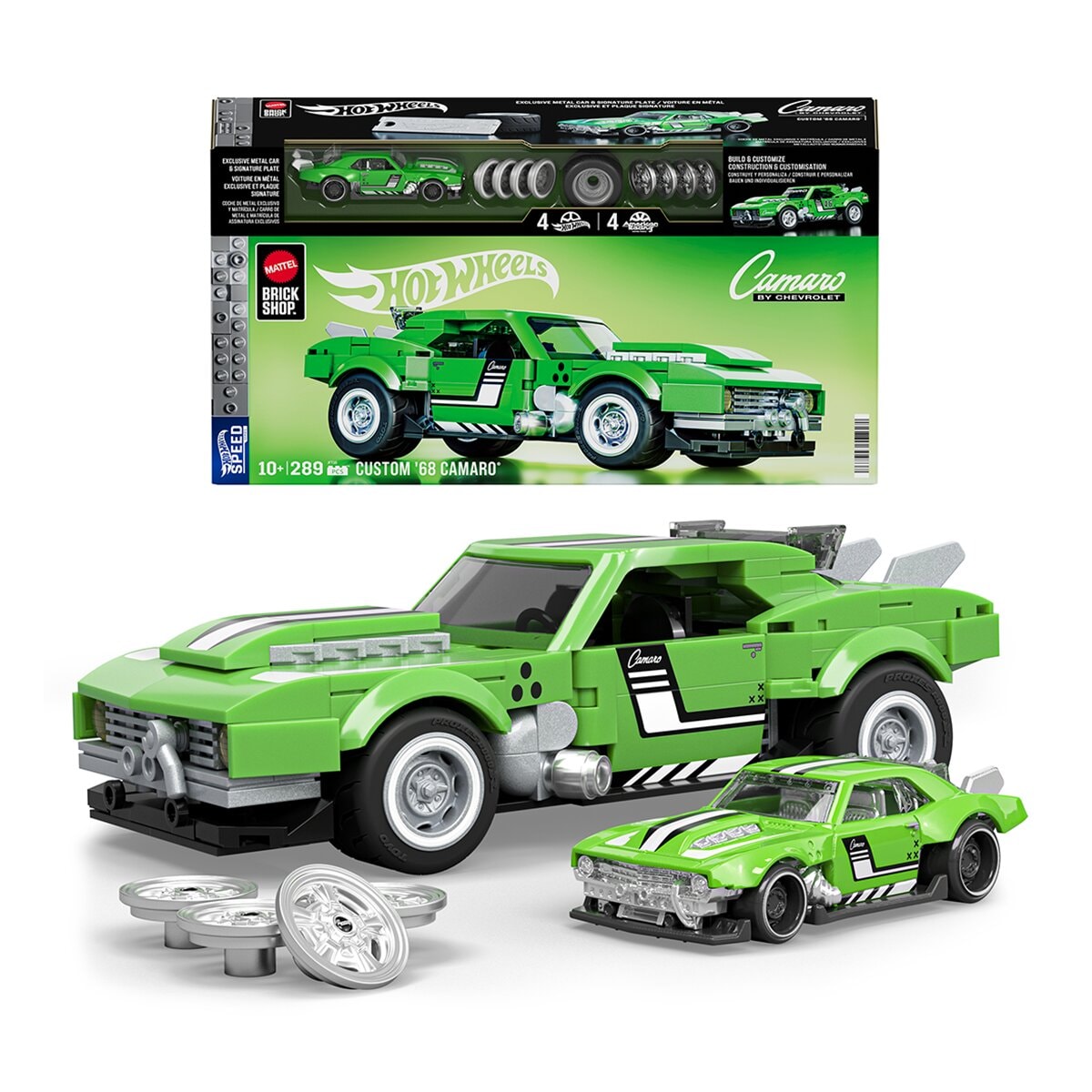 Mattel Brick Shop - Coche de Construcción Camaro Speed Series Hot Wheels Mattel. - Image 1