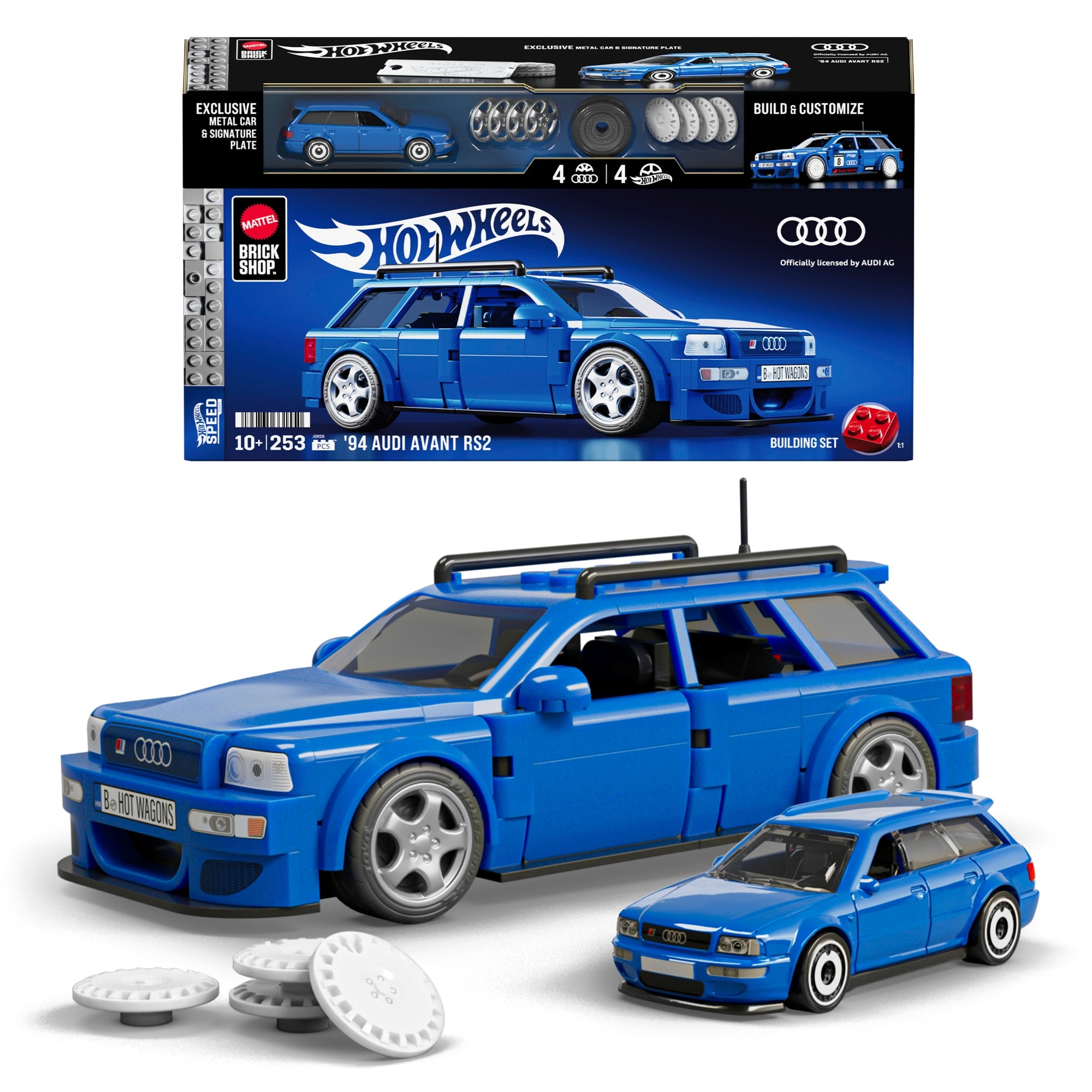 Mattel Brick Shop - Coche de Construcción Serie Speed Audi Hot Wheels Mattel. - Image 1