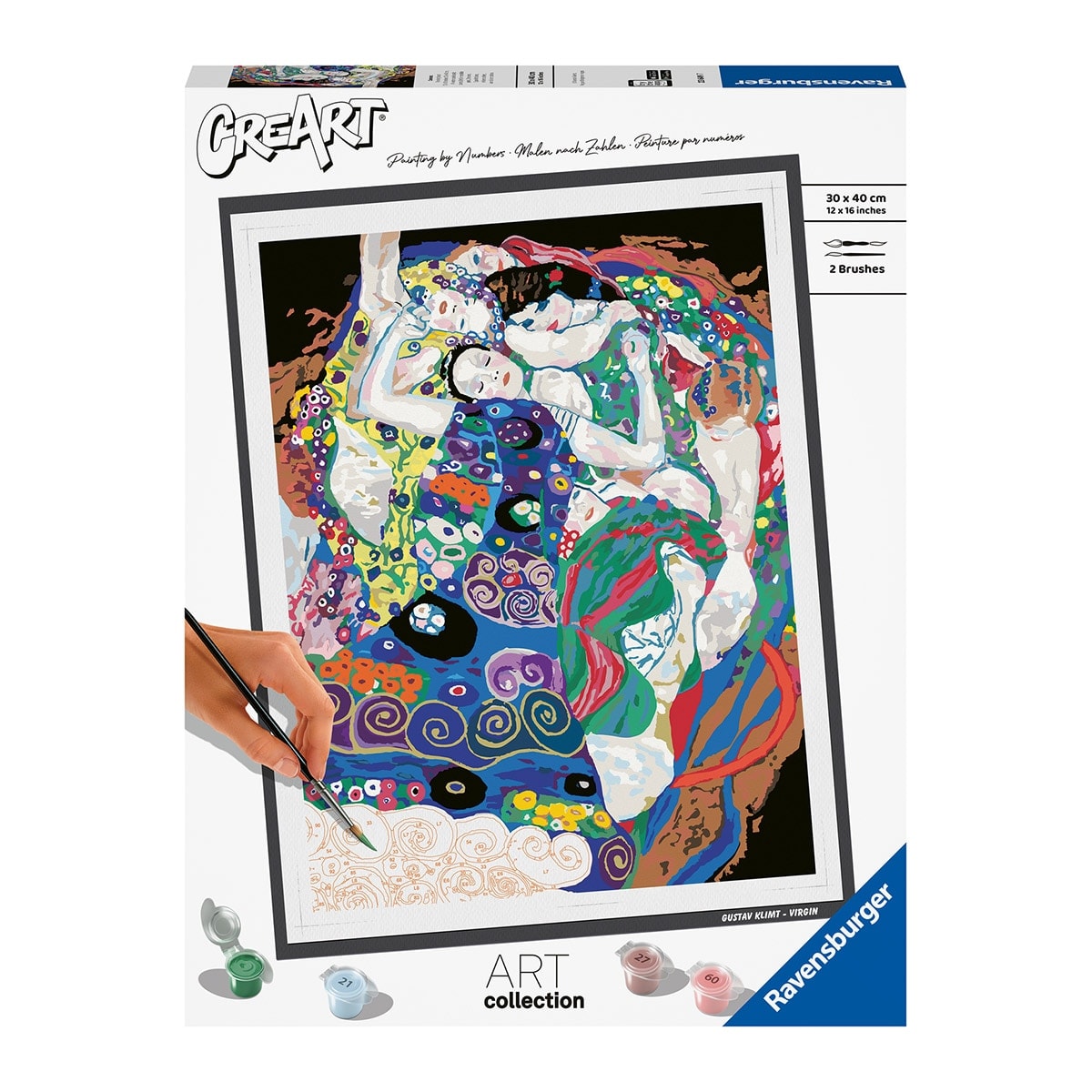 Ravensburger - Juego Pintar Por Números Para Adultos Creart Serie B Art Collection Klimt, La Virgen Ravensburger. - Image 1