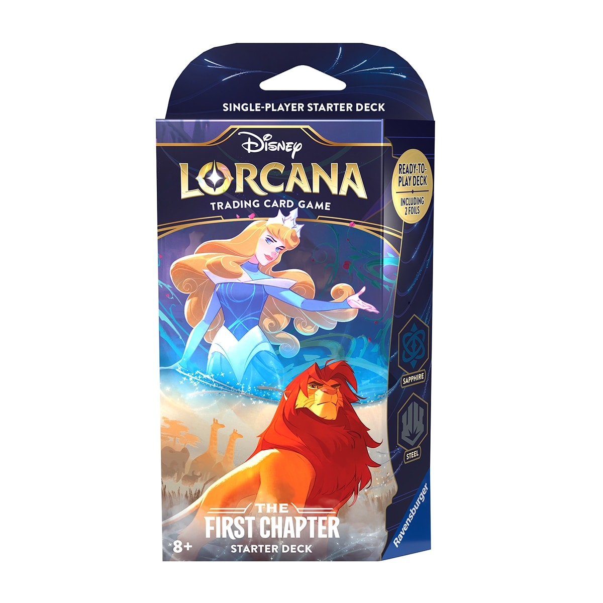 Disney Lorcana - Cartas Coleccionables The First Chapter Starter Sapphire & Steel Deck A Disney Lorcana. - Image 1