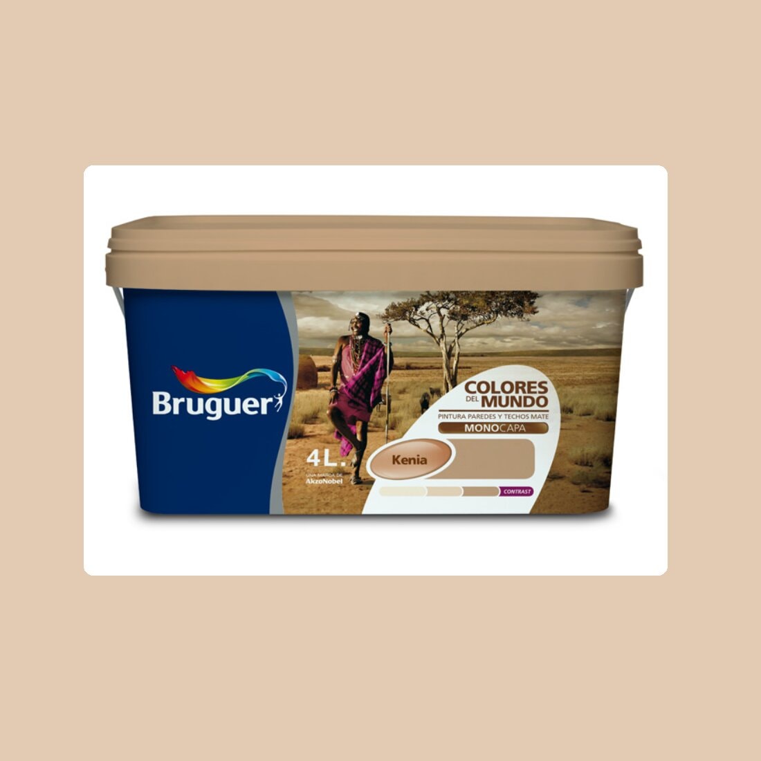 Bruguer - Pintura Plástica Mate Colores Del Mundo 4 l - Serie Kenia. - Image 1