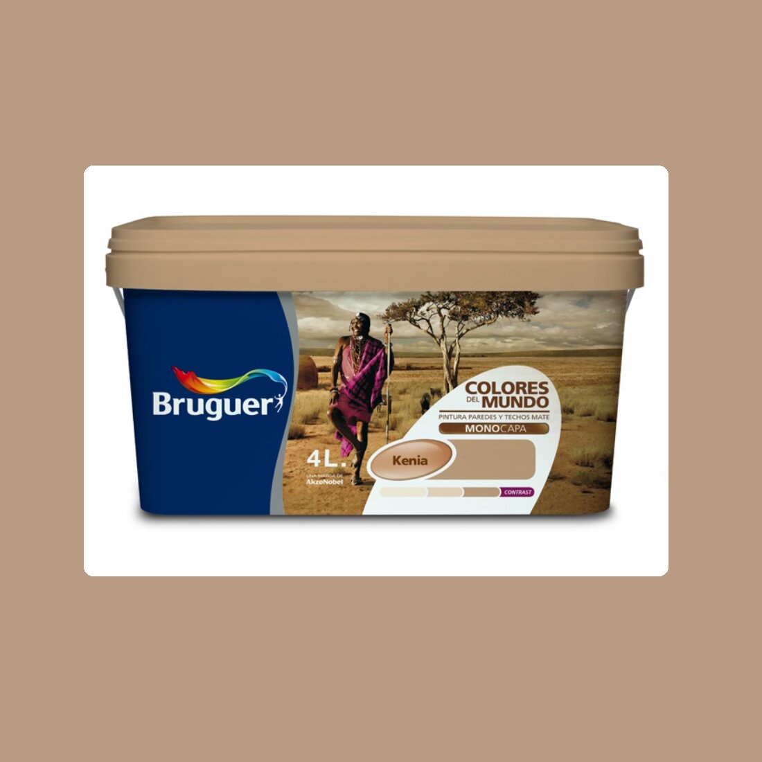 Bruguer - Pintura Plástica Mate Colores Del Mundo 4 l - Serie Kenia. - Image 1
