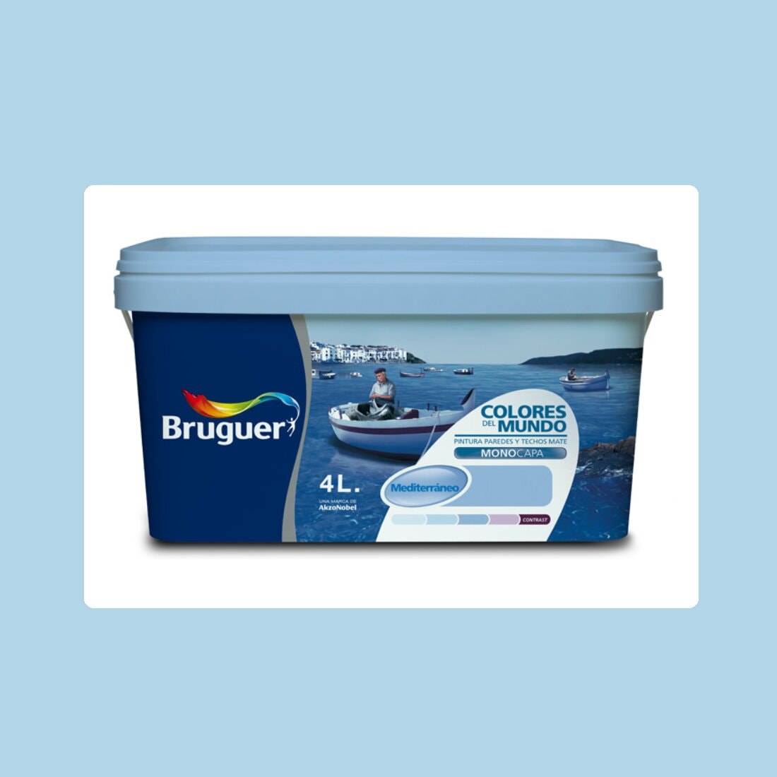 Bruguer - Pintura Plástica Mate Colores Del Mundo 4 l - Serie Mediterráneo. - Image 1