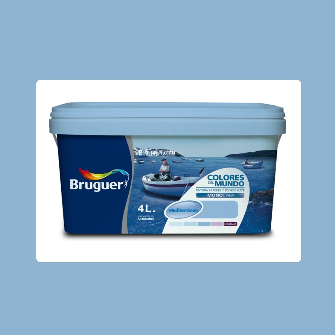 Bruguer - Pintura Plástica Mate Colores Del Mundo 4 l - Serie Mediterráneo. - Image 1
