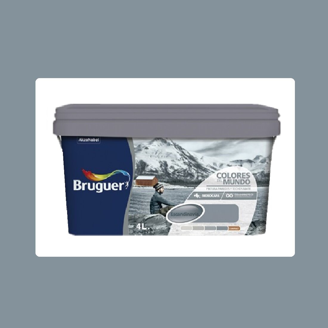 Bruguer - Pintura Plástica Mate Colores Del Mundo 4 l - Serie Escandinavia. - Image 1