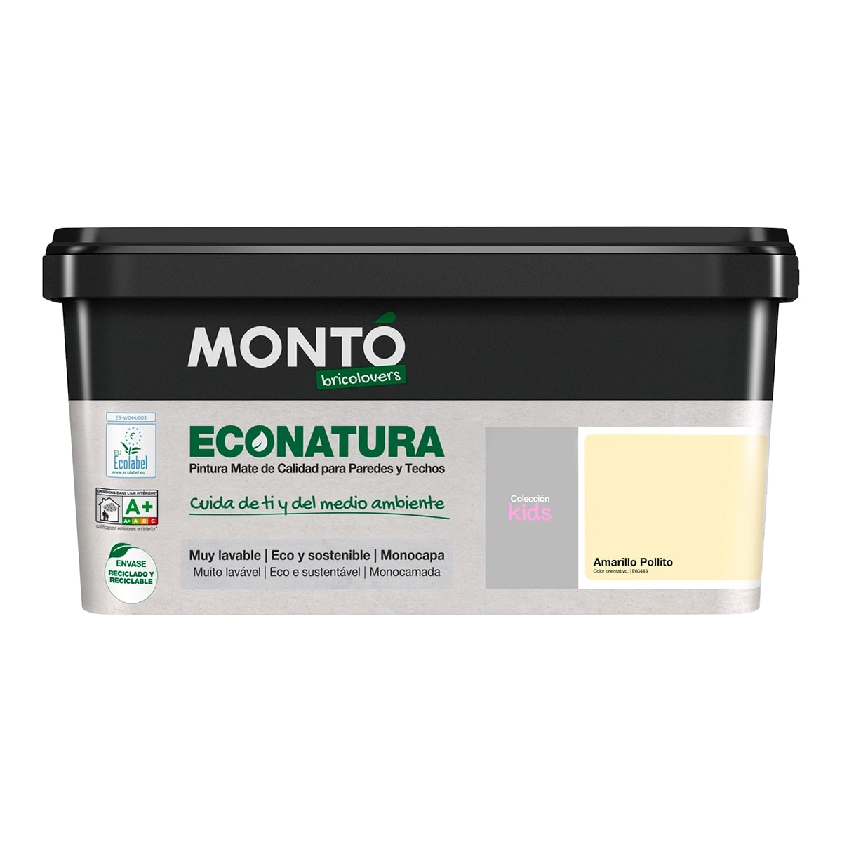 MONTÓ - Pintura Plástica Mate Eco Natura Sostenible 4 l. - Image 1