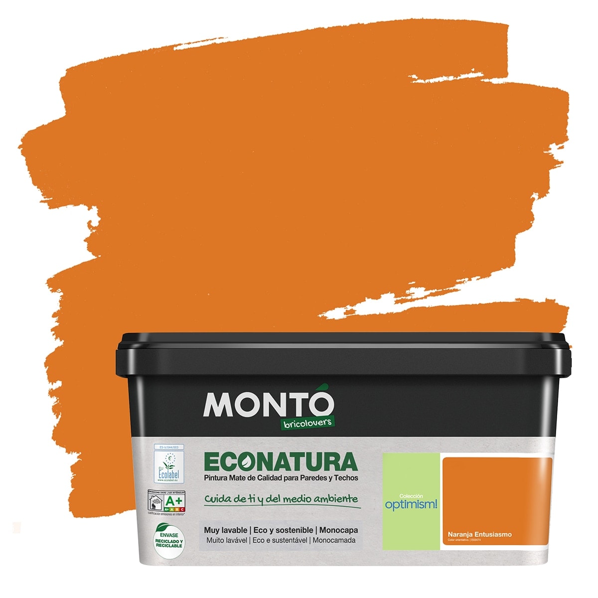 MONTÓ - Pintura Plástica Mate Eco Natura Sostenible 4 l. - Image 1
