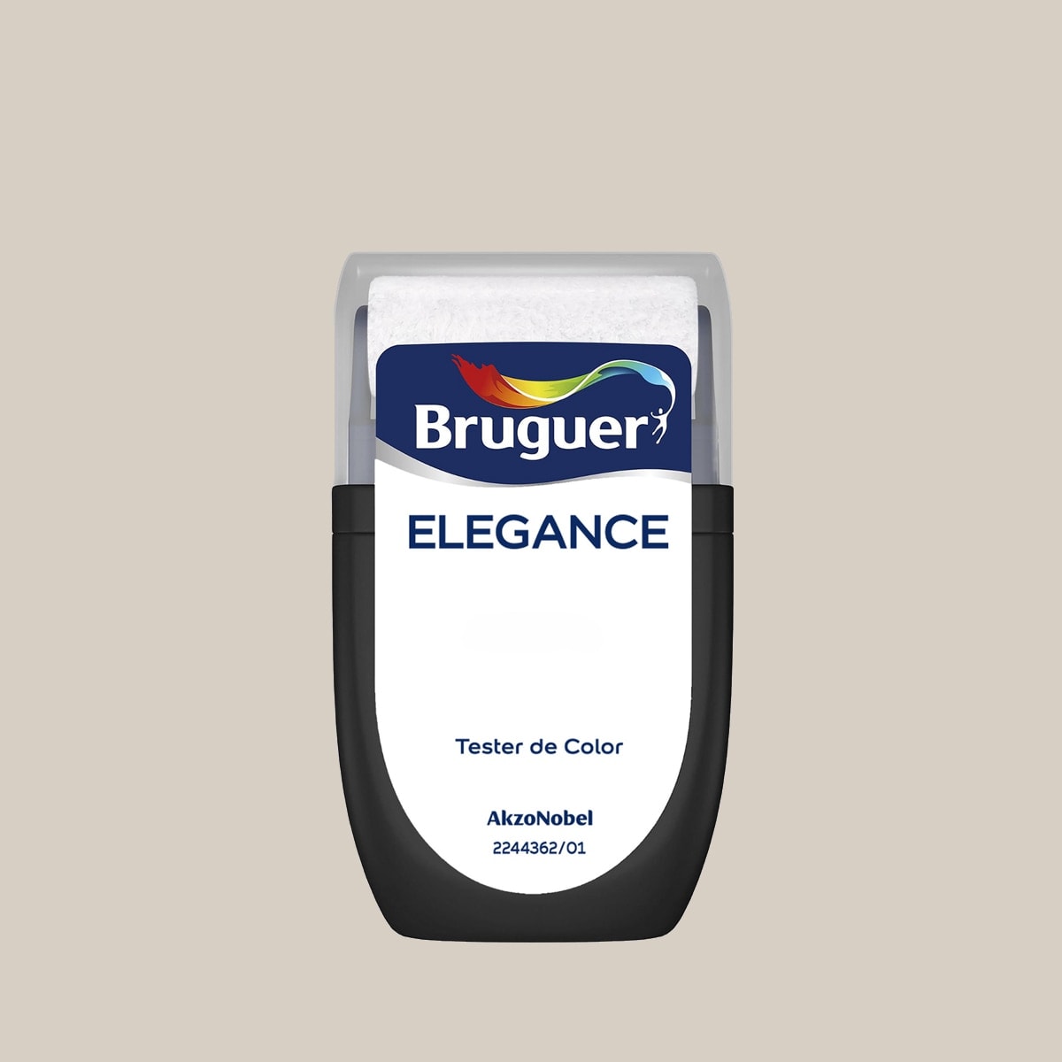 Bruguer - Pintura plástica Bruguer Elegance 30 ml - Blanco Roto Ral 9010. - Image 1