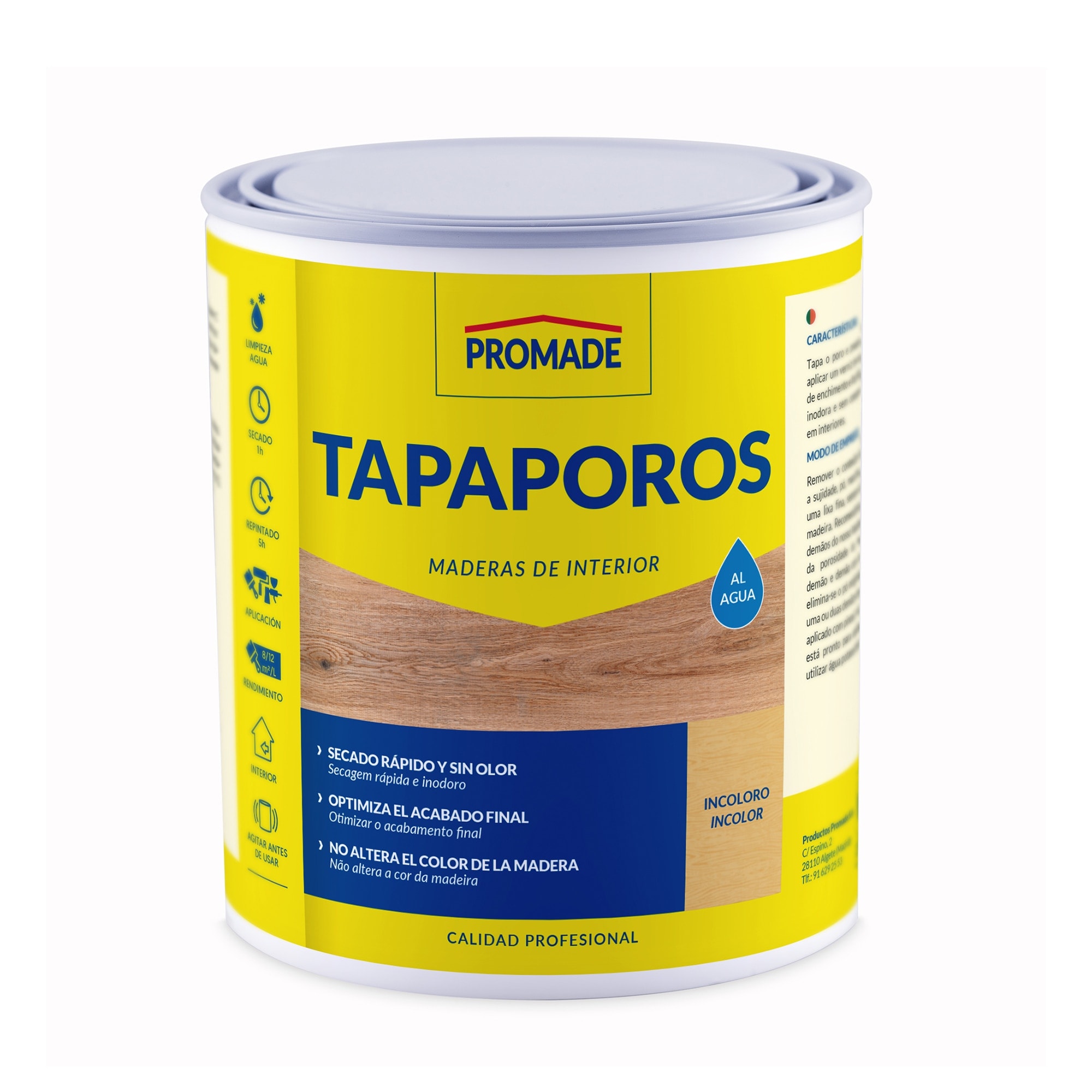 Promade - Tapaporos al Agua para Madera y Superficies Porosas. - Image 1