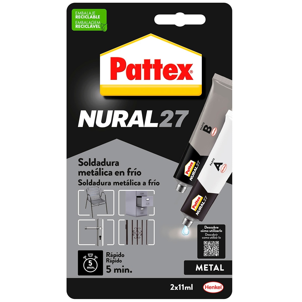 Pattex - Nural 27 Soldadura Metálica en Frío. - Image 1