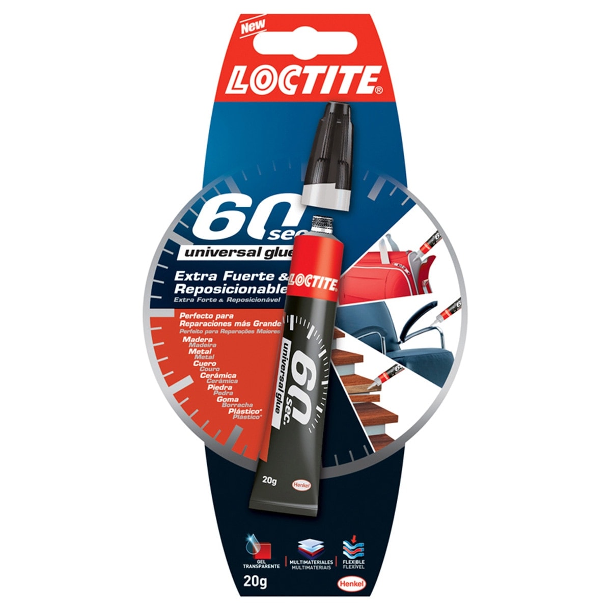 Loctite - Adhesivo Universal Loctite 60 Segundos 20 g. - Image 1