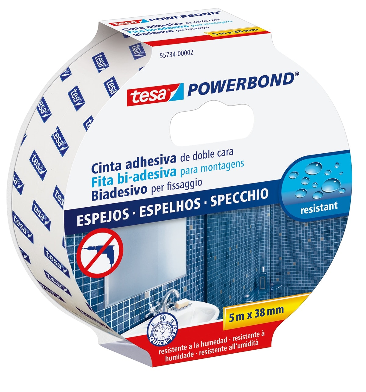Tesa - Cinta Doble Cara Espejos Powerbond Ancha. - Image 1
