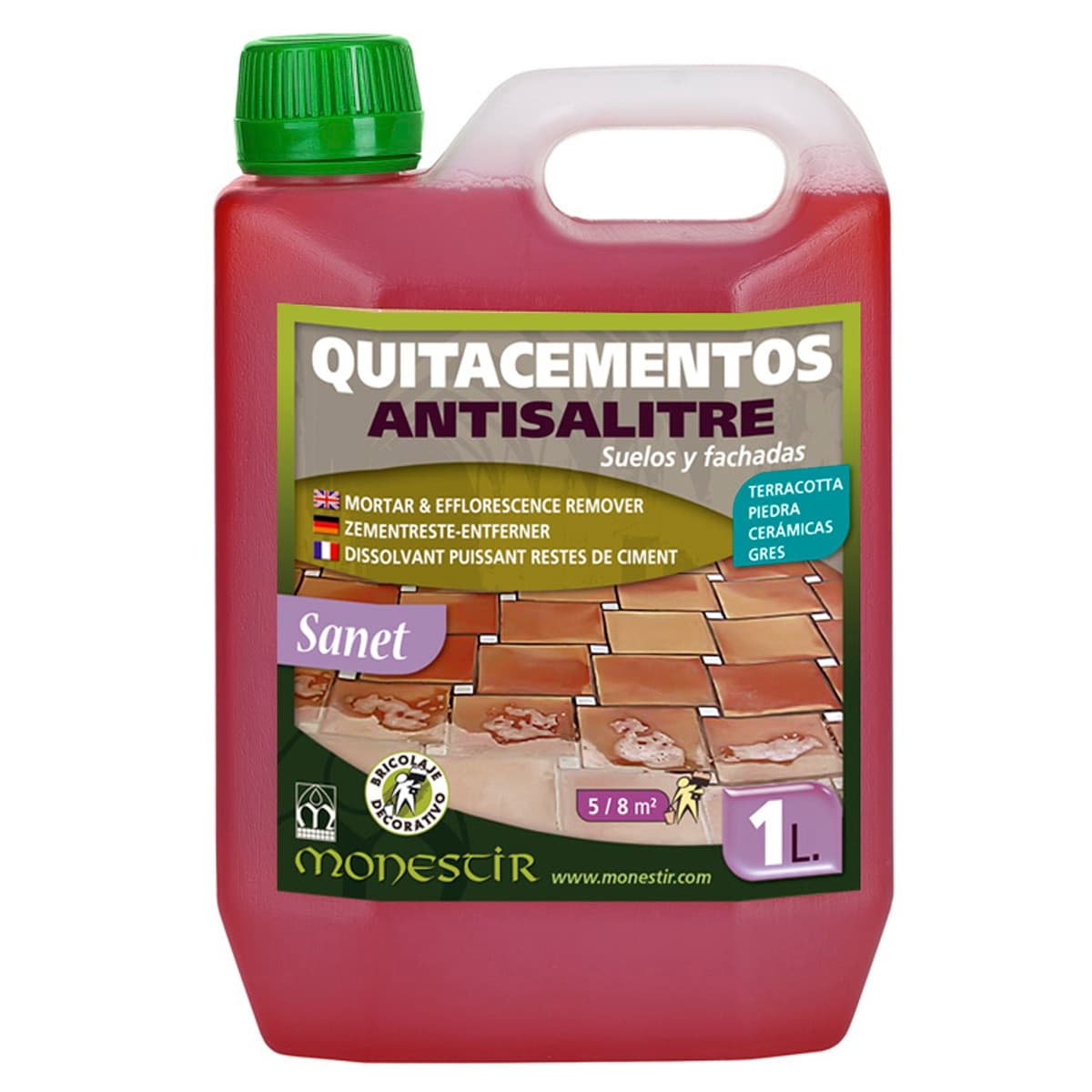 Monestir - Limpiador Restos Obra Quitacementos y Antisalitre Sanet.