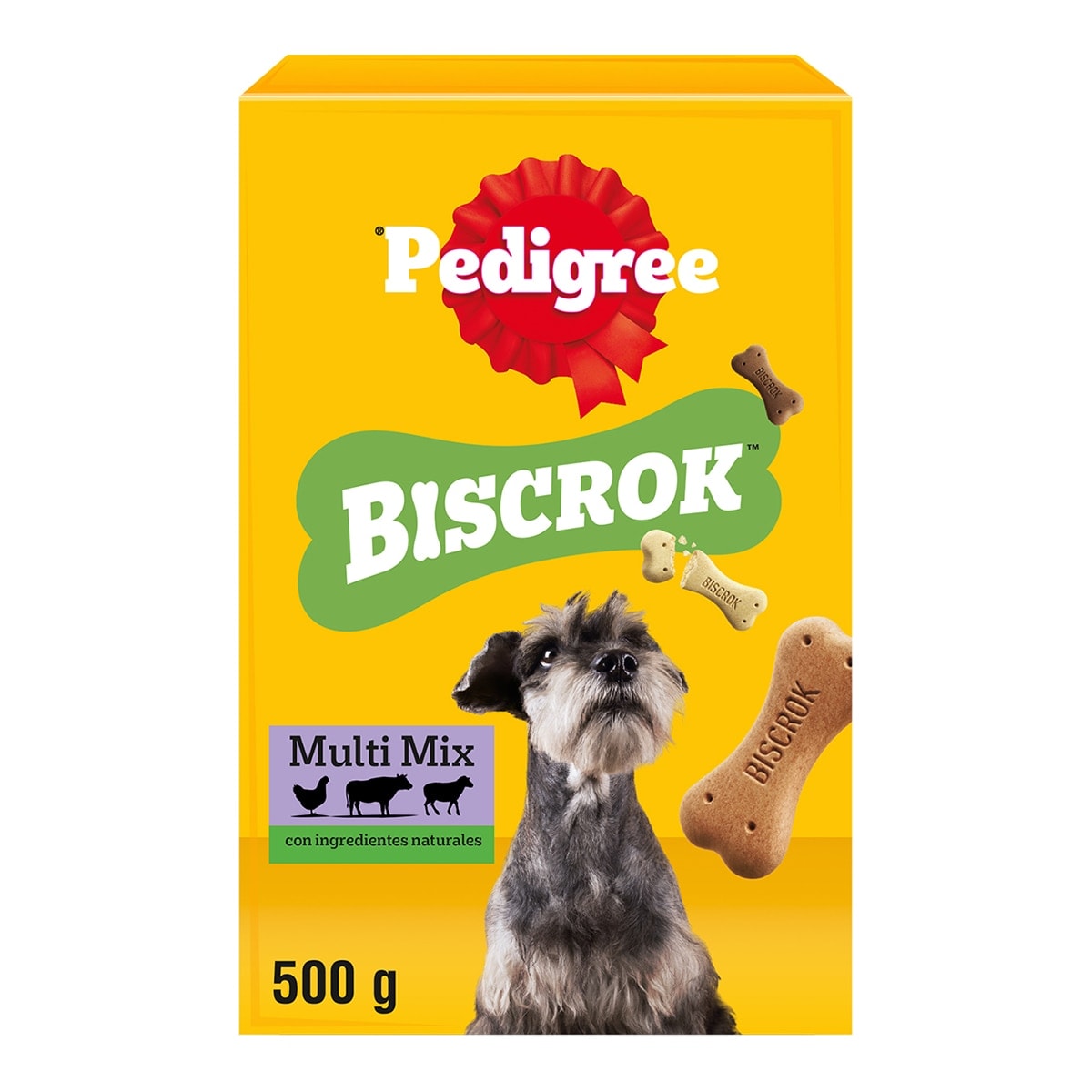 Pedigree - Snack para perros adultos Pedigree galletas Biscrok Multi Mix 500 g. - Image 1